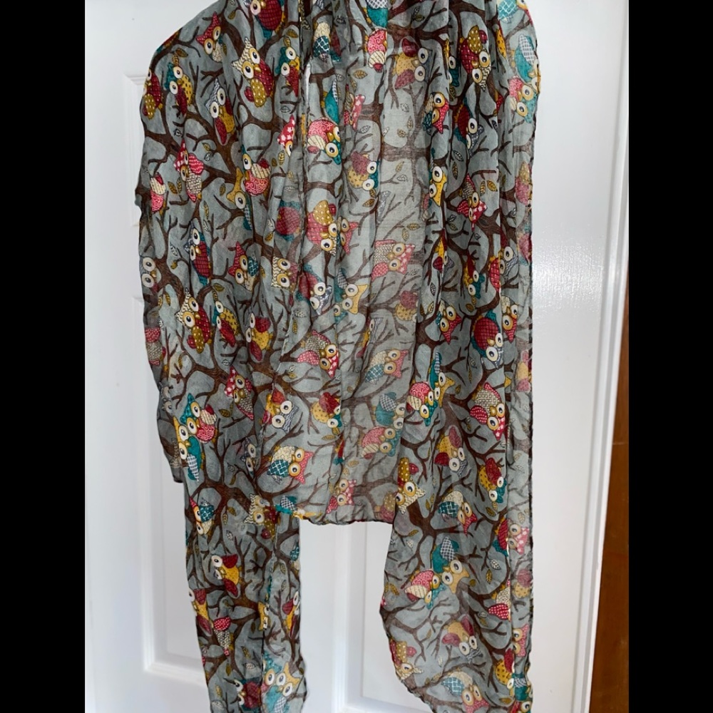 Owl print scarf